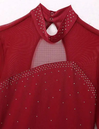 Miniatura 5 de QinCiao - Traje de ballet para mujer con pedrería brillante