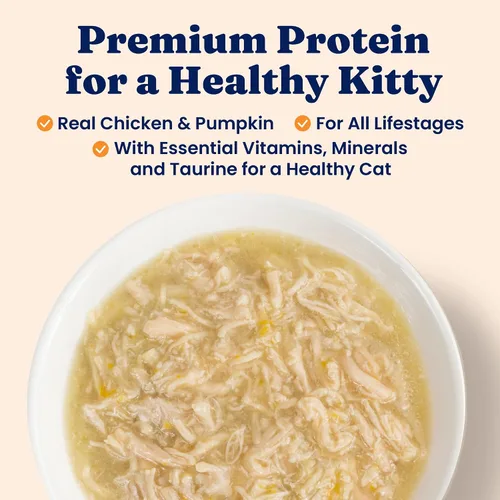 Miniatura 2 de Solid Gold comida húmeda para gatos desmenuzada con salsa - Comida enlatada saludable para gatos hecha con pollo real y calabaza en trocitos