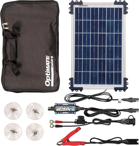 Miniatura 14 de Optimate Solar Duo 10 W, TM522-D1, 6 pasos 12 V/12.8 V 0.83 A resistente a la intemperie, cargador y mantenedor de ahorro de batería solar