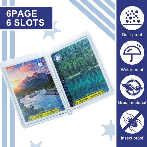 Miniatura 3 de Chivao Juego de 2 fundas de plástico transparente para tarjetas de crédito, fundas de plástico para tarjetas de crédito, portafolios para hombres