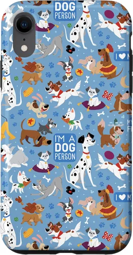 Miniatura 25 de Disney Funda azul para iPhone 17 con texto en inglés "Dogs I'm a Dogperson