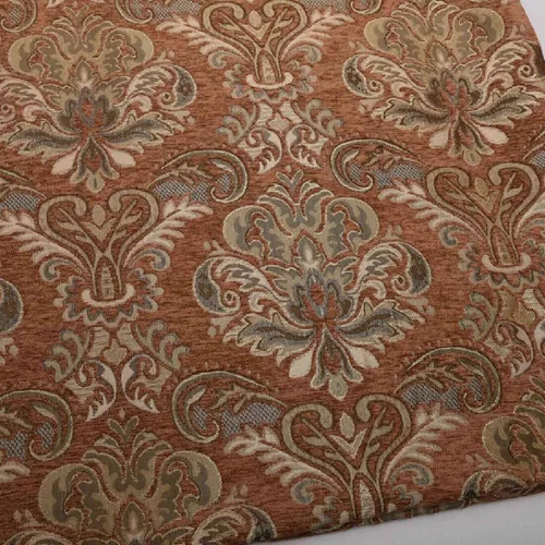 Miniatura 7 de TinaKim Tela de Tapicería Floral, Jacquard Damasco de Chenilla, para Recubrir Sillas de Muebles y Sofás (Azul, 2 Yardas)