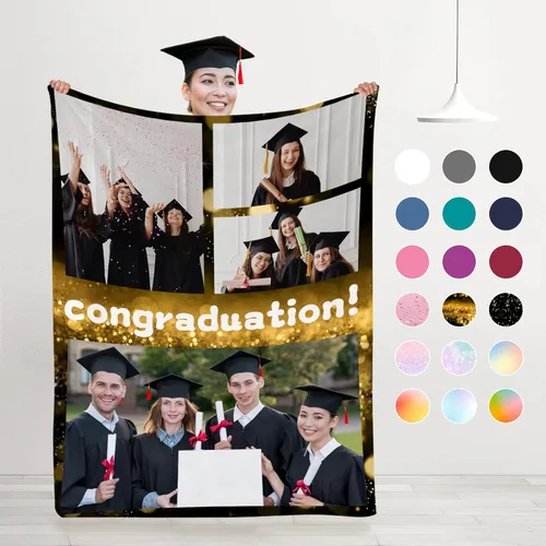 Miniatura 23 de Manta personalizada con imagen/foto – Manta de franela personalizada para mujeres y hombres – Manta personalizada para regalos de Navidad, San Solo