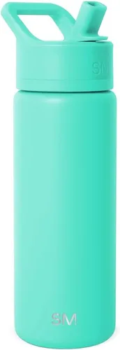 Miniatura 49 de Simple Modern botella de agua reutilizable con tapa con pajilla, de acero inoxidable con aislamiento al vacío, para gimnasio, viajes y deportes