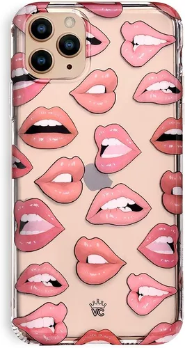 Miniatura 10 de Velvet Caviar Funda brillante iridiscente para iPhone 11 Pro Max, funda protectora estética para mujer (cuarzo rosa rosa)