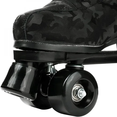 Miniatura 7 de jessie Patines de ruedas para exteriores para mujeres y adultos, con ruedas iluminadas, patines quad negros para hombres, jóvenes, niños y niñas