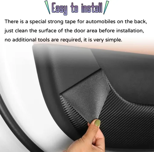 Miniatura 5 de Accesorios interiores personalizados, 4 unidades para Lexus RX 350/RX 350h/RX 450h+/RX 500h de cuero para puerta de automóvil, calcomanías