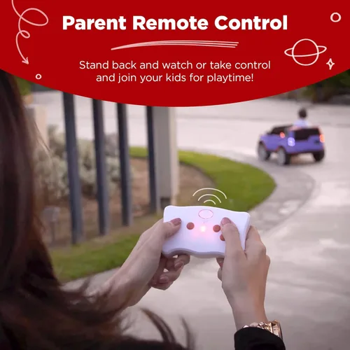 Miniatura 3 de Productos de la mejor elección, camioneta de juguete para montar de 12 V para niños con control remoto para padres, suspensión de resorte, luces Azul