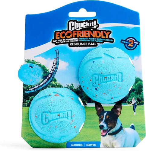 Miniatura 5 de Chuckit! Pelota Rebounce para Perros – Pelotas de buscar rebotantes para perros de 20 a 60 libras – Hecha de goma duradera – Juguetes para mascotas