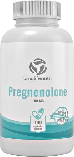 Miniatura 8 de Pregnenolone - Soporte para el cerebro y las hormonas - 180 cápsulas vegetales para mejorar la memoria, la concentración y la vitalidad - Fabricado