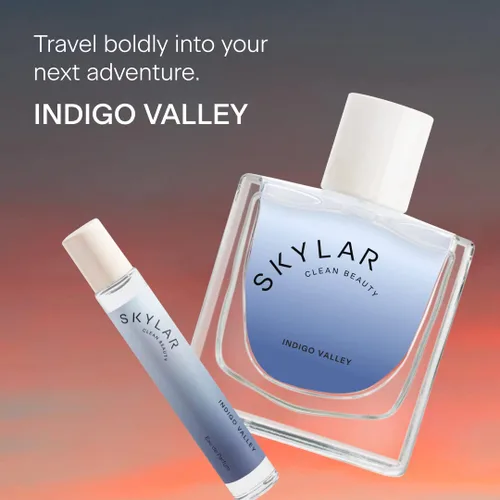 Miniatura 3 de Skylar - Perfume Indigo Valley, Eau de Perfume, hipoalergénico y limpio, mujer y hombre, vegano y seguro, amaderado y floral, notas de arándano