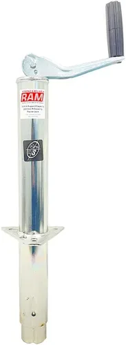Miniatura 2 de Southwest Wheel 2,000 libras superior Wind RAM Zinc A-Frame Trailer Jack w/6" Flip Foot