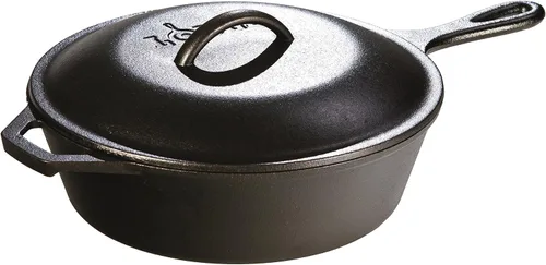 Miniatura 3 de Tapa de hierro fundido, de Lodge, de 9 pulgadas, Negro