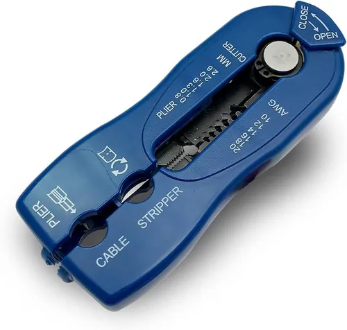 ASA TOOLS CSB - Pelacables y cortador, herramienta de pelado de cables de alta resistencia múltiple para pelar cables, corte (cuchillas dobles),