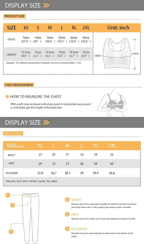 Miniatura 6 de AFPANQZ Conjunto de 2 piezas para mujer, camiseta sin mangas, brasier y leggings largos, ropa deportiva, gimnasio, fitness