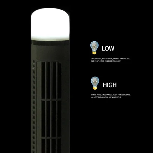 Miniatura 5 de Ventilador de torre sin aspas, circulador de aire oscilante, rotación de 90 grados, alimentado por USB, funcionamiento silencioso para dormitorio