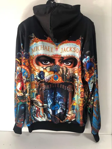 Miniatura 2 de Michael - Sudaderas casuales con estampado 3D para los fanáticos de MJ