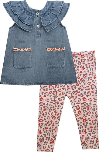 Miniatura 2 de Bonnie Jean Conjunto capri con dobladillo de huevo de Pascua para niñas