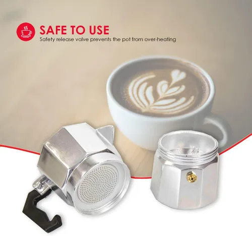 Miniatura 5 de Home Basics Máquina de café expreso de aluminio de 5 onzas, 3 tazas