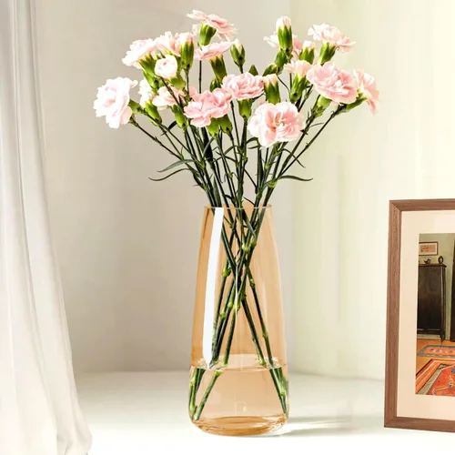 Miniatura 2 de Aoderun - Jarrón de vidrio para flores, jarrones modernos, decoración del hogar, jarrón único para ramos de flores de 22 cm, jarrón para centro