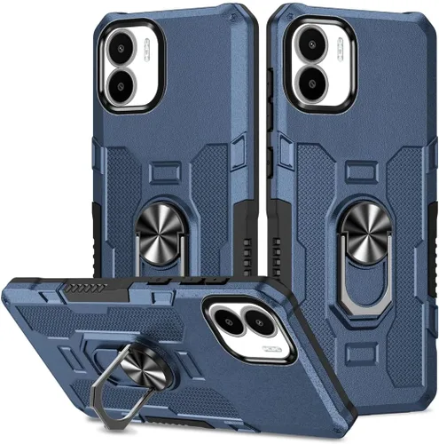 Miniatura 23 de Funda para Xiaomi Redmi Note 12 Pro 5G/Xiaomi Poco X5 Pro 5G Metal CD Patrón Anillo Titular Funda Teléfono Móvil Funda Protectora Anti-Caída Negro