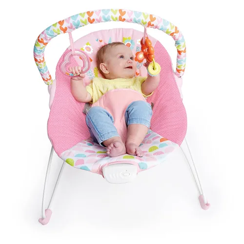 Miniatura 4 de Bright Starts Silla Mecedora para Bebé con Vibraciones Relajantes - Asiento para Bebés - Desmontable - Barra de Juguetes, Pies Antideslizantes, 0-6