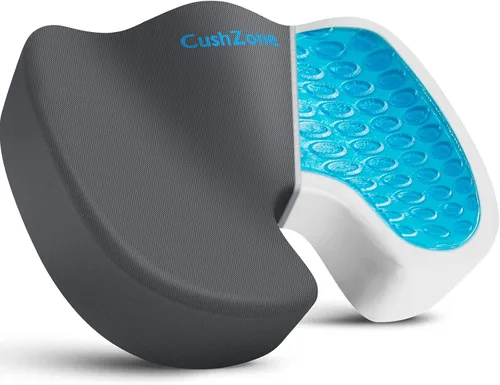 Miniatura 18 de Cojín de asiento para silla de oficina, cojín de espuma viscoelástica mejorada de gel refrescante para sentarse durante mucho tiempo, almohada