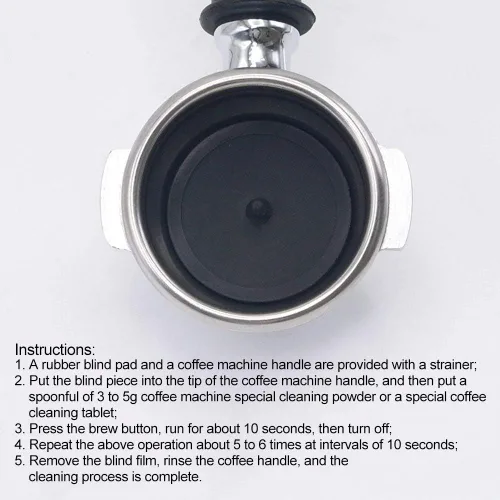 Miniatura 7 de Tbest Junta de goma para máquina de expreso,Portafiltro cesta de goma Blindsieb,Filtro ciego de café Rancilio,Tapón de portafiltro,Blindsieb Filtro
