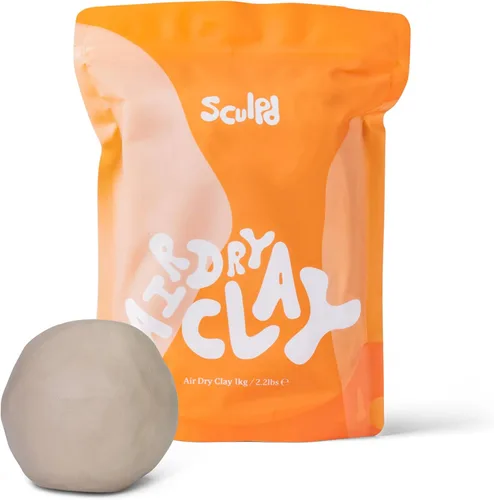 Sculpd Arcilla seca al aire – Arcilla para esculpir y modelar de alta calidad para artes y manualidades – Arcilla suave autoendurecible para