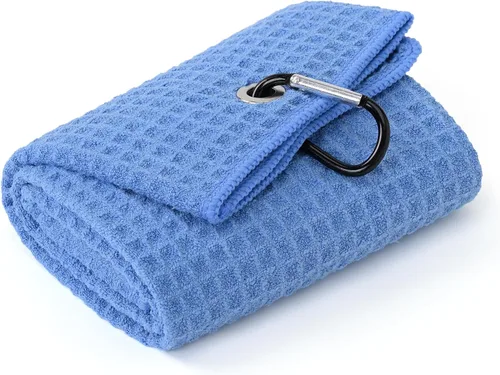 Miniatura 43 de Mile High Life Premium Waffle-Weave Golf Towel 16" X 24" Extra Absorbent & Quick-Dry Ultra-Soft Microfiber Carabiner Clip Multi