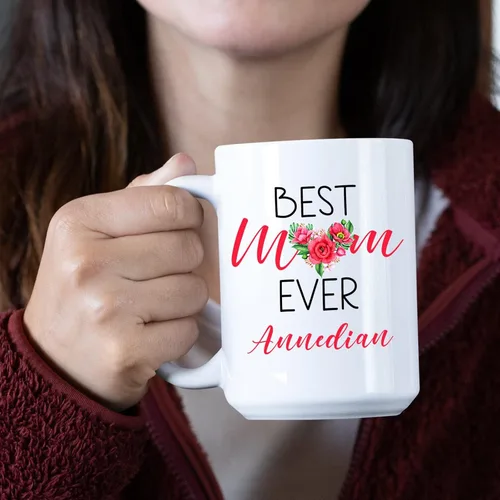 Miniatura 3 de Taza personalizada para mamá, taza de café personalizada con nombre, idea de regalo para mamá, regalo para mamá, taza para mamá, taza para mamá