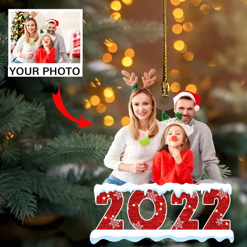 Miniatura 7 de Nazenti Adorno de Navidad personalizado para árbol de pareja, adornos de fotos, bonito diseño