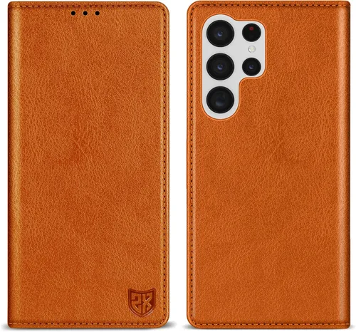 Miniatura 26 de ZZXX Funda tipo cartera para Samsung Galaxy S22 Plus con bloqueo RFID, soporte de ranura para tarjetas, funda protectora de cuero magnético fuerte