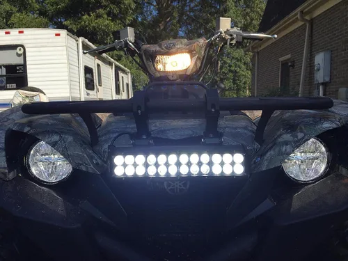 Miniatura 8 de AUXTINGS Barra de luz LED de trabajo de 12 pulgadas de 72 W con foco de inundación para todoterreno, para jeep, todoterreno, furgoneta, caravana