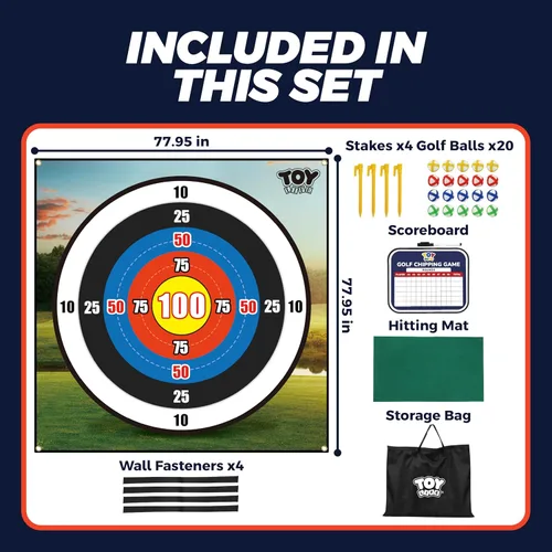 Miniatura 3 de TOY Life Chipping - Tapetes de práctica de golf, juego de golf, tapete de entrenamiento para interiores y exteriores, para adultos, familia, niños