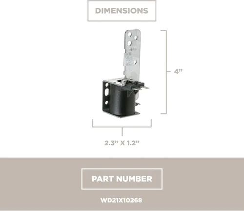 Miniatura 5 de GE WD21X10268 - Conjunto de solenoide de drenaje original OEM para lavavajillas GE