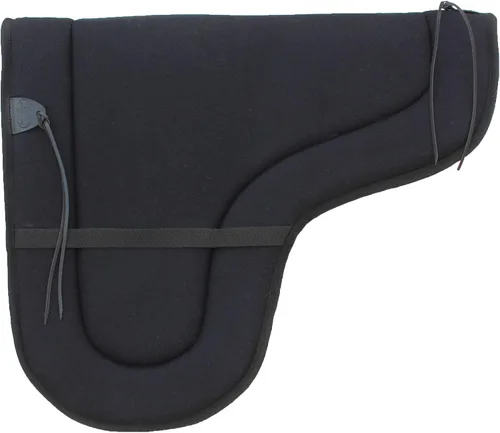 CHALLENGER Australian Wool Shaped Trail Rider Comfort Horse Saddle Pad Black 109SP535