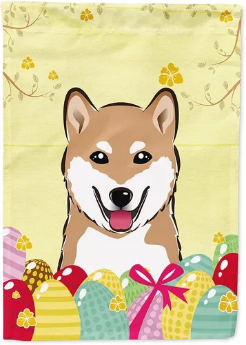 Miniatura 51 de Caroline's Treasures BB1920CHF - Bandera de caza de huevos de Pascua con diseño de bulldog francés, para casa, gran porche, para colgar en la pared