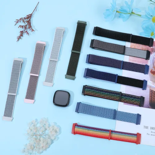 Miniatura 6 de Correa deportiva compatible con Fitbit Versa 4, Sense 2, Versa 3, Sense para mujeres y hombres, correa de repuesto ajustable y transpirable