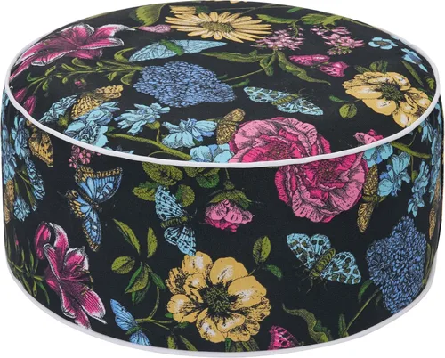 Miniatura 10 de FUNHOME Taburete inflable otomano con asa, reposapiés para todo tipo de clima, asiento de 20 pulgadas de diámetro x 9 pulgadas de alto, taburete