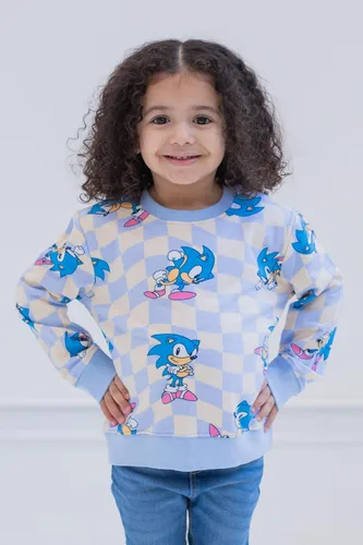Miniatura 2 de SEGA Sonic the Hedgehog - Sudadera de felpa francesa para niñas pequeñas y grandes