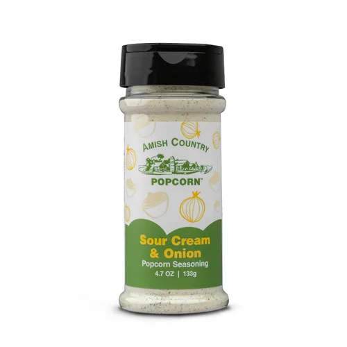 Miniatura 27 de Amish Country Popcorn Paquete variado de condimentos Queso cheddar – 5.1 oz y queso cheddar blanco – Condimento de palomitas de maíz de 3.8 onzas