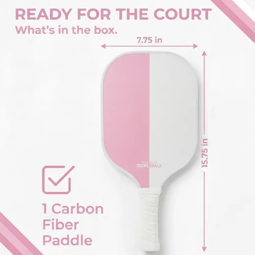 Miniatura 6 de Brooklyn Pickleball Co. – Carbon Fiber Pickleball Paddles – USAPA Approved, Honeycomb Core, Cushioned Grip, Lightweight Design – Single Paddles &