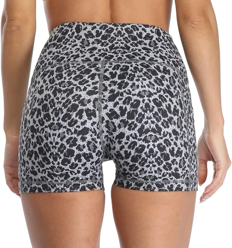 Miniatura 4 de Tienda Essentials Womens Workout Athletic Shorts Plus Size Print Gym Running Biker Shorts with Pockets