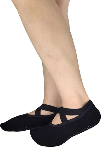 Miniatura 5 de Toes&Feet Calcetines acolchados acolchados antideslizantes para mujer, para yoga, pilates, ballet, barre piyo