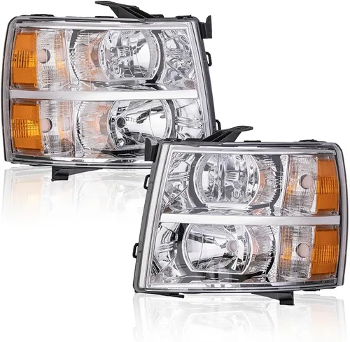 Miniatura 28 de G-PLUS Conjunto de faros, compatible con Chevy Silverado 2007 2008 2009 2010 2011 2012 2013 2014 Chevy Silverado parachoques faro, lente