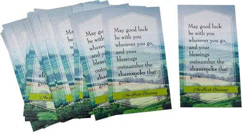 Miniatura 2 de Westmon Works Irish Blessing Holy Card Set a granel con oración de Irlanda, paquete de 25