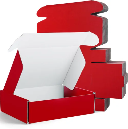 Miniatura 11 de Spakon - Paquete de 50 cajas de envío de cartón corrugado, cajas de embalaje para pequeñas empresas, lindas cajas pequeñas de cartón, cajas de Rosa