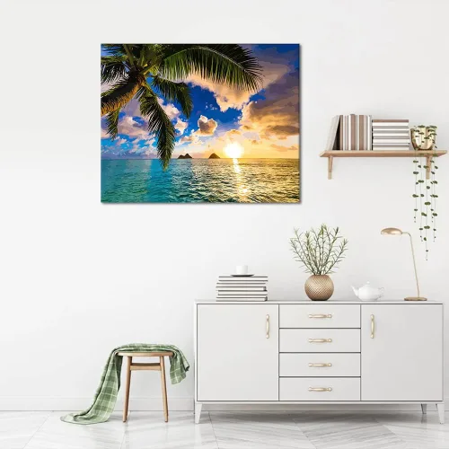 Miniatura 2 de TISHIRON Pintura por números para adultos, niños, playa y adultos, pintura por números, pintura de paisajes de playa azul, manualidades, kits