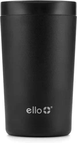 Miniatura 8 de Ello Jones - Taza de viaje de acero inoxidable aislada de 11 oz con tapa deslizante a prueba de fugas, taza pequeña de café de porción única
